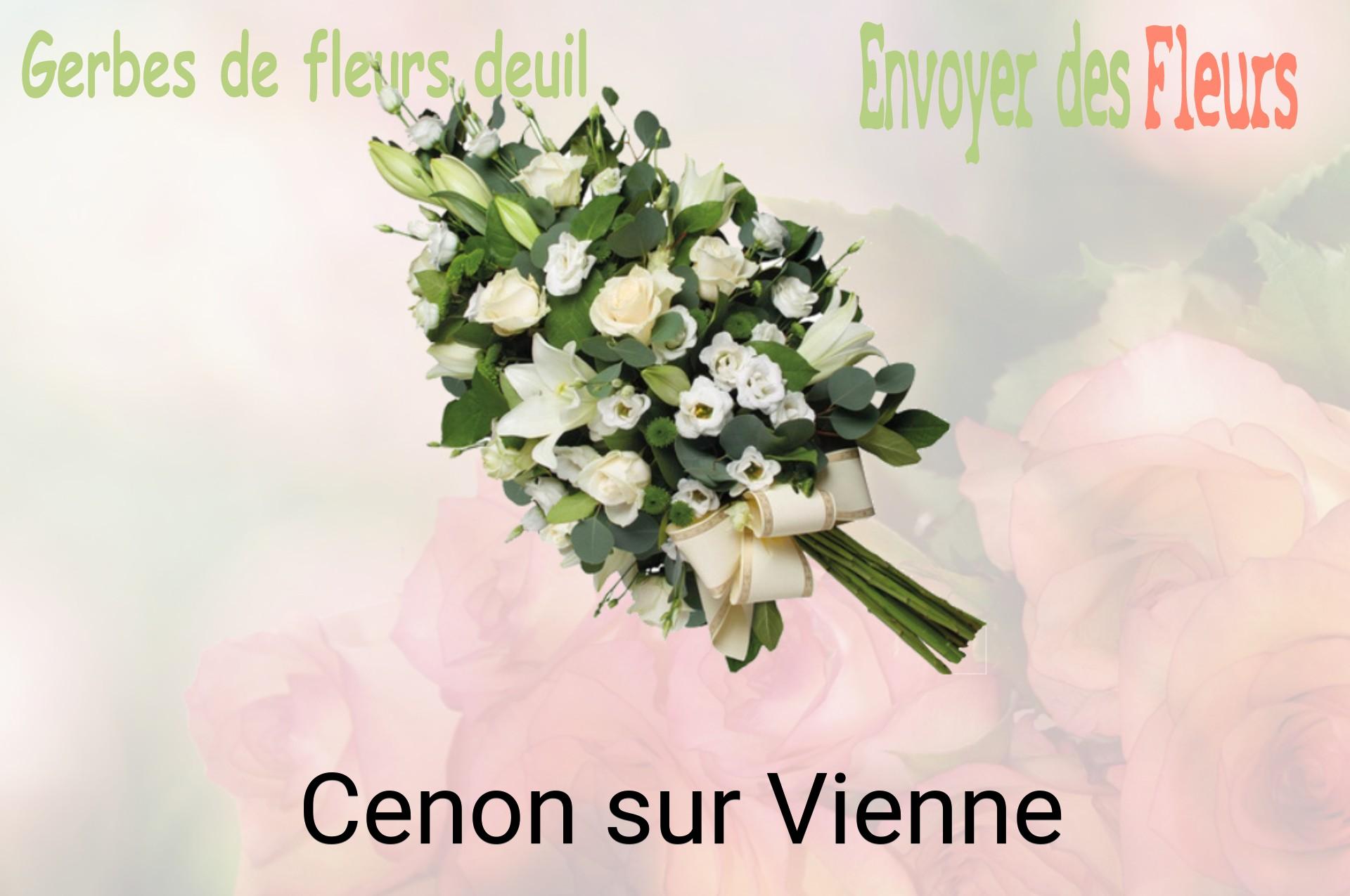 Gerbe de fleurs de deuil livrée à Cenon-sur-Vienne